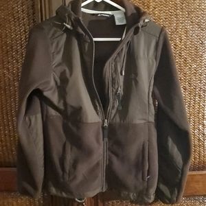 Snozu Hooded Brown Fleece Jacket